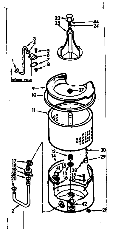 Tub and basket assembly