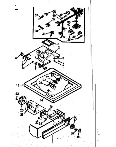 Top and control assembly