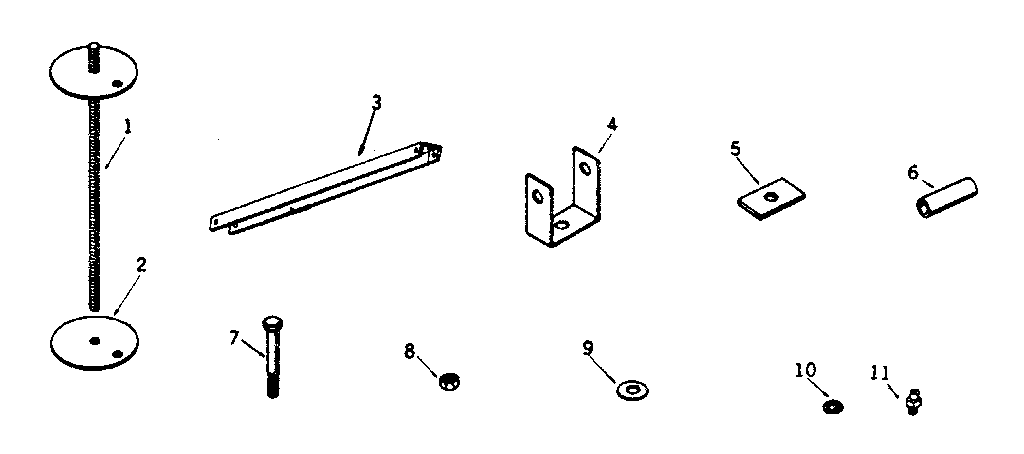 THREADED ROD AND PRESSURE PLATE