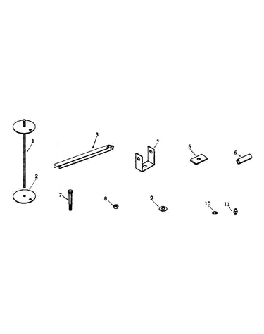 Threaded rod and pressure plate