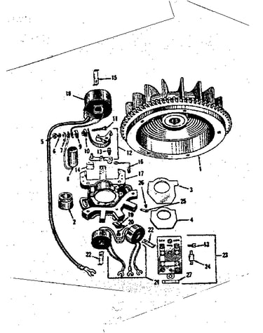 Alternator magneto no. 29692 (fw-2681)