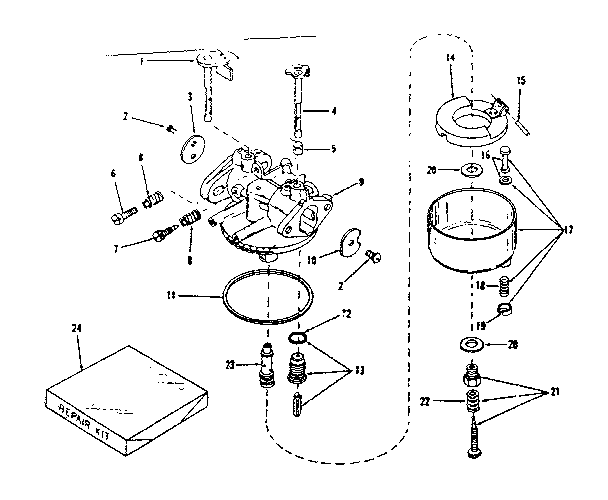 Carburetor no. 29993 (lmg-154)