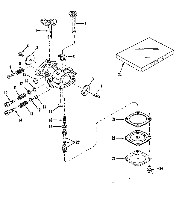 CARBURETOR NO.30119 (POWER PRODUCTS #0234-14)