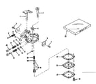Craftsman 143122051 carburetor no. 630875 (power products) diagram