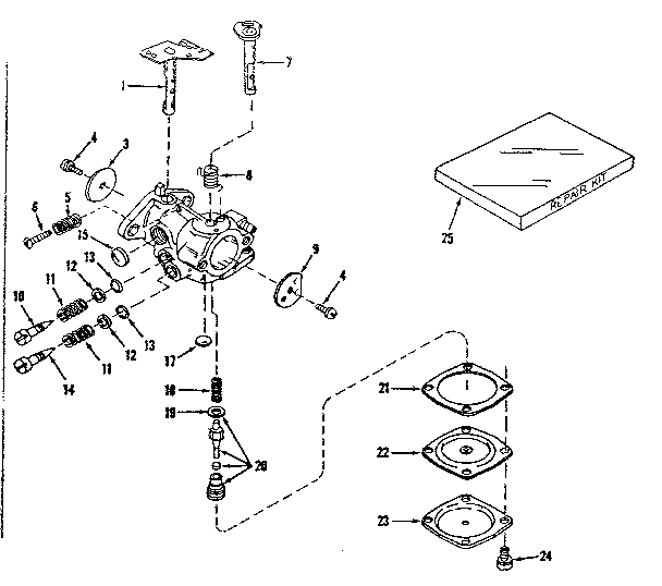 Carburetor no. 630875 (power products)