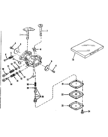 Carburetor no. 630875 (power products)