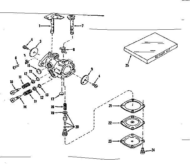 CARBURETOR NO. 630875 (POWER PRODUCTS)