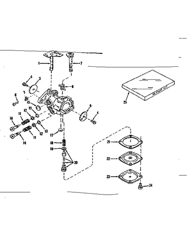 Carburetor no. 630875 (power products)