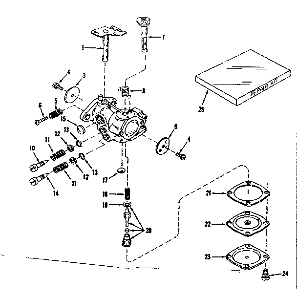 Carburetor no. 630875 (power products)