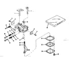 Craftsman 143122102 carburetor no. 630875 (power products) diagram