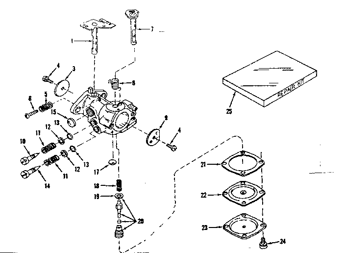 Carburetor no. 630875 (power products)