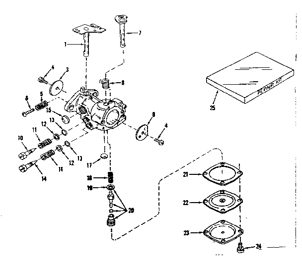 CARBURETOR NO. 630875 (POWER PRODUCTS)