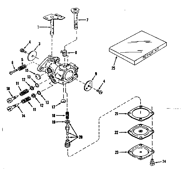 Carburetor no. 630875 (power products)