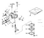 Craftsman 143122221 carburetor no. 630875 (power products) diagram