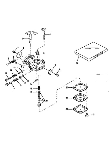 Carburetor no. 630875 (power products)