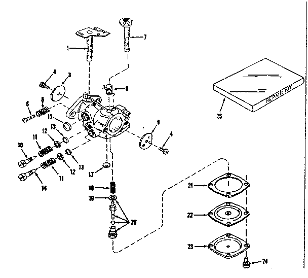 Carburetor no. 630875 (power products)