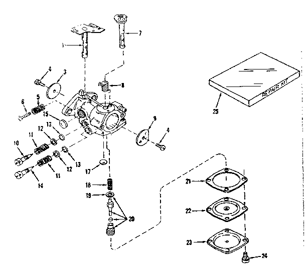 Carburetor no. 630875 (power products)