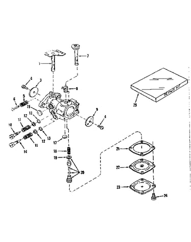 Carburetor no. 630875 (power products)