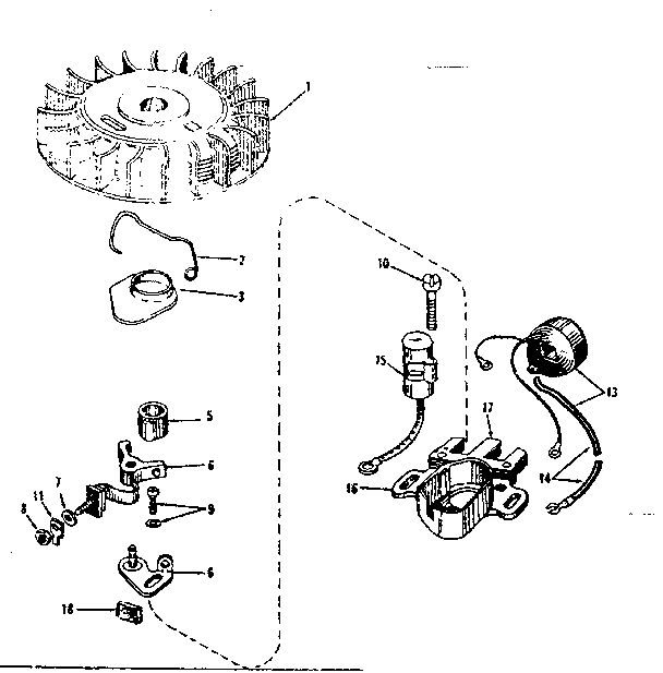 MODEL 143.122271 USES MAGNETO NO. 610665