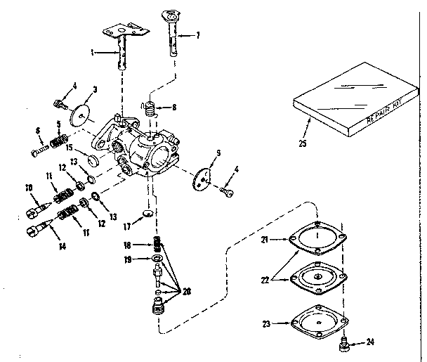 CARBURETOR NO. 630875 (POWER PRODUCTS)