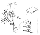 Craftsman 143122281 carburetor no. 630911 (power products) diagram