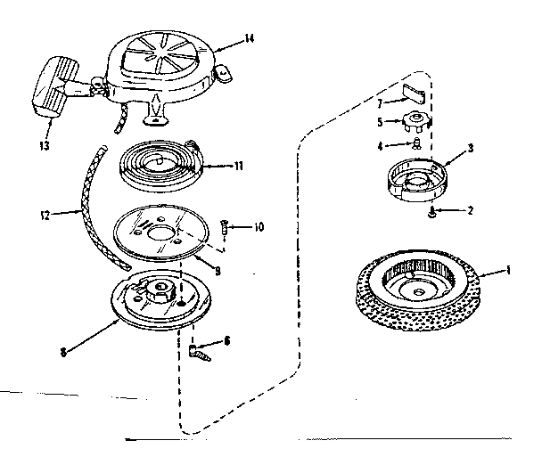 REWIND STARTER NO. 590358