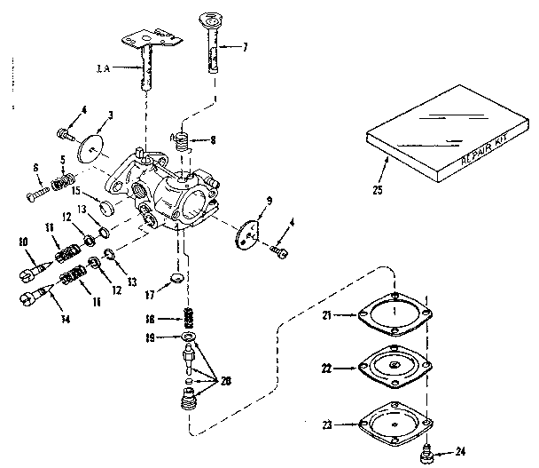 Carburetor no. 630875 (power products)