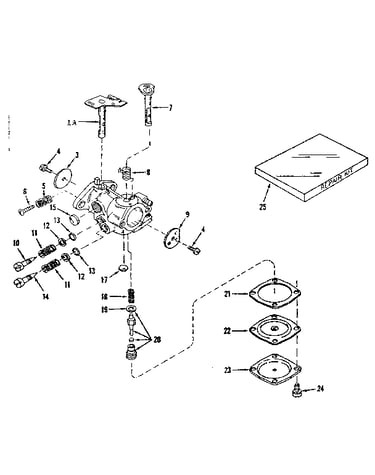 Carburetor no. 630875 (power products)