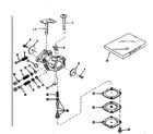 Craftsman 143123031 carburetor no. 630875 (power products) diagram