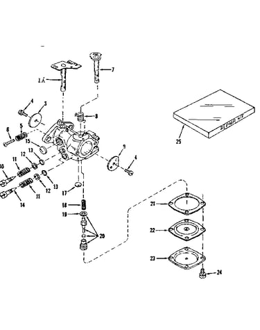 Carburetor no. 630875 (power products)