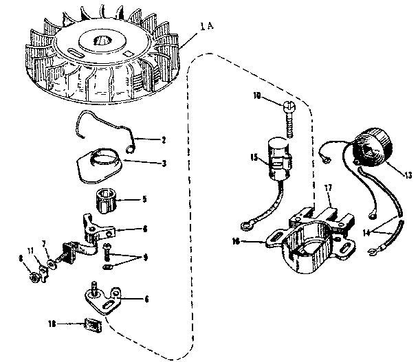 MODEL 143.123051 USES MAGNETO NO. 610665