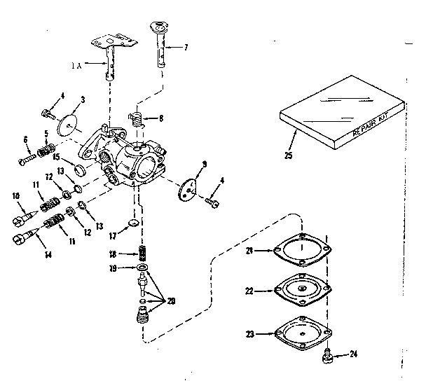 CARBURETOR NO. 630875 (POWER PRODUCTS)