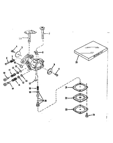 Carburetor no. 630875 (power products)