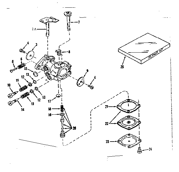 Carburetor no. 630875 (power products)