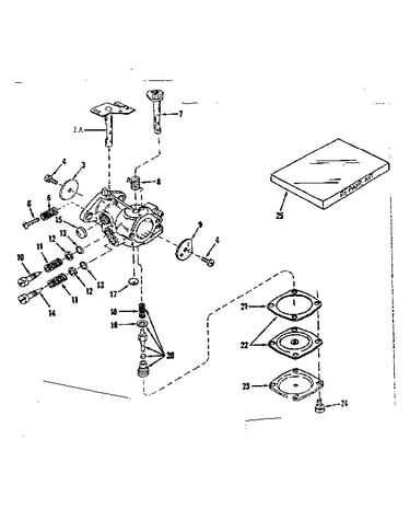 Carburetor no. 630875 (power products)
