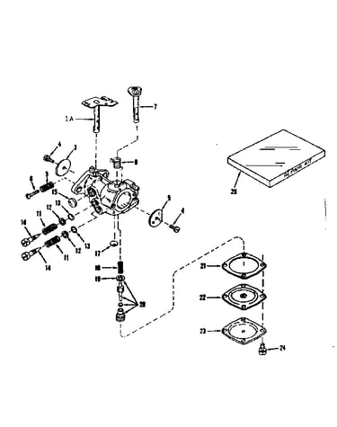 Carburetor no. 630875 (power products)