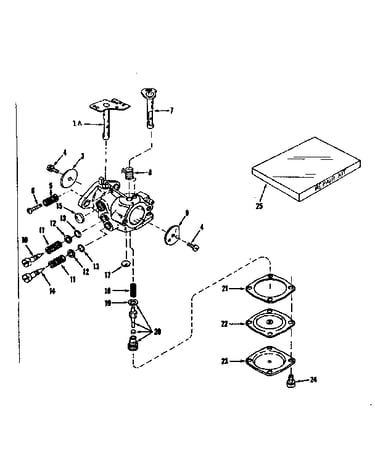 Carburetor no. 630875 (power products)
