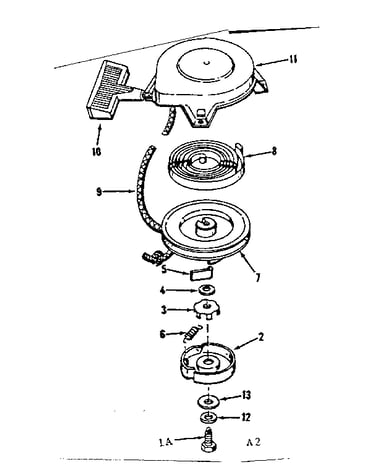 Rewind starter no. 590374