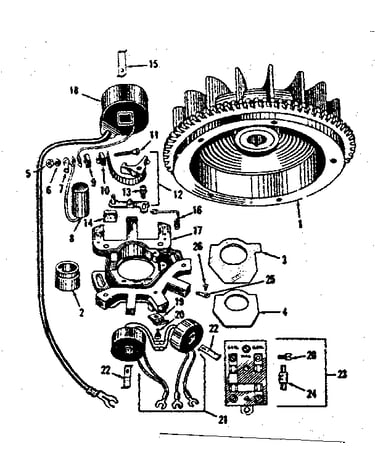 Alternator magneto