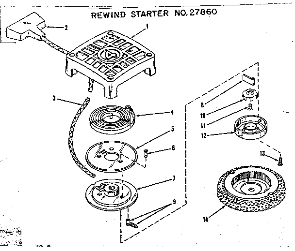 Rewind starter no. 27860