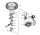 Craftsman 14360350 magneto no. 29403 (phelon f-3220-h) diagram