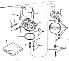 Craftsman 14360401 carburetor no. 29505 (lmg-141) diagram