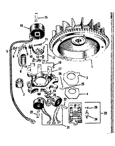 Alternator magneto no. 28512