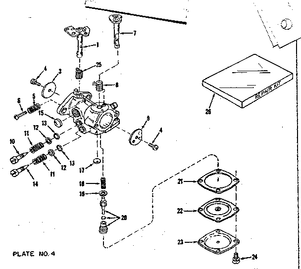 Carburetor no. 29780