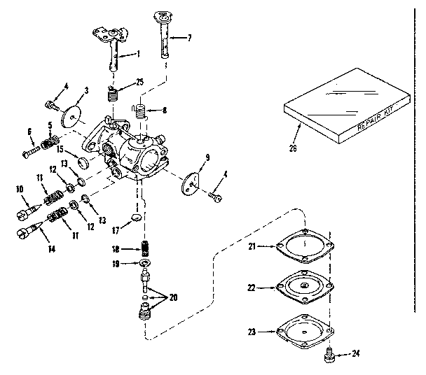 Carburetor no. 29780