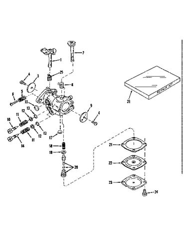 Carburetor no. 29780