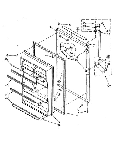 Refrigerator door