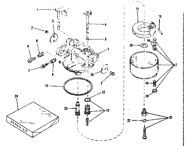 Carburetor no. 29163 (lmg-132)