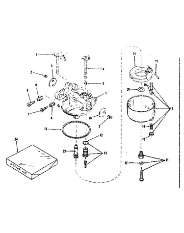 Carburetor no. 29163 (lmg-132)