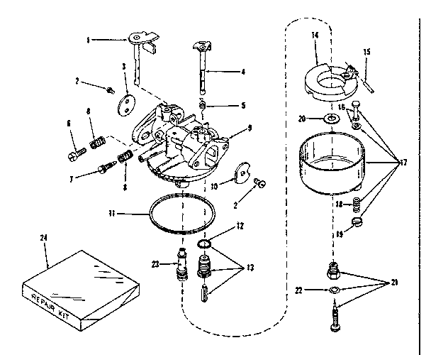 Carburetor no.29168 (lmg-132)